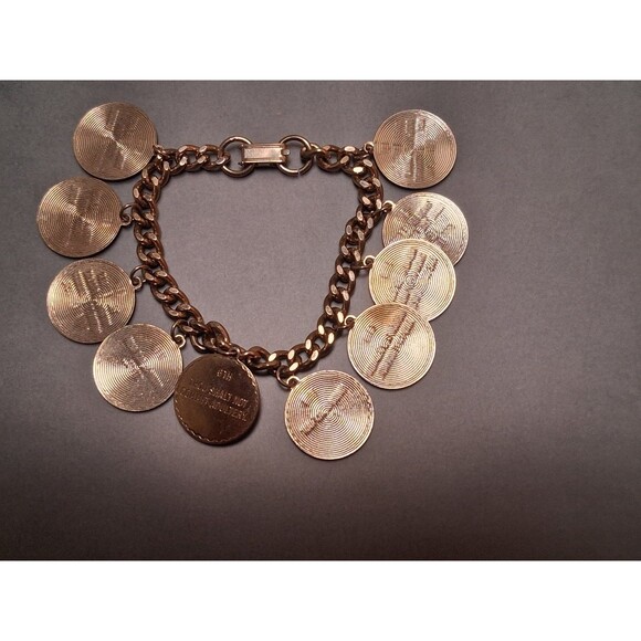 Vintage Ten Commandments Bracelet Dangle Charms - Picture 1 of 6